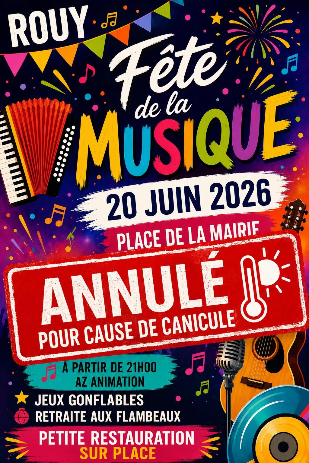 annulation fête musique
